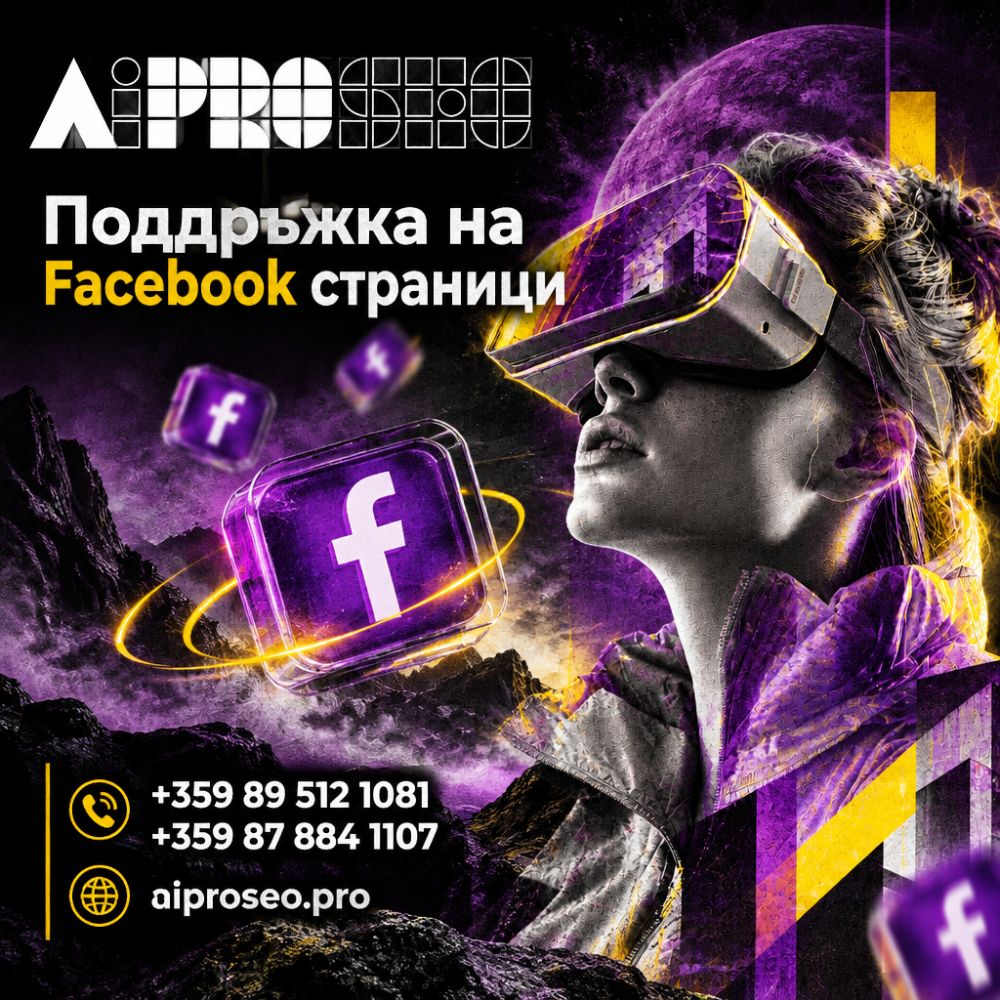AiPro Seo Поддръжка на фейсбук страници